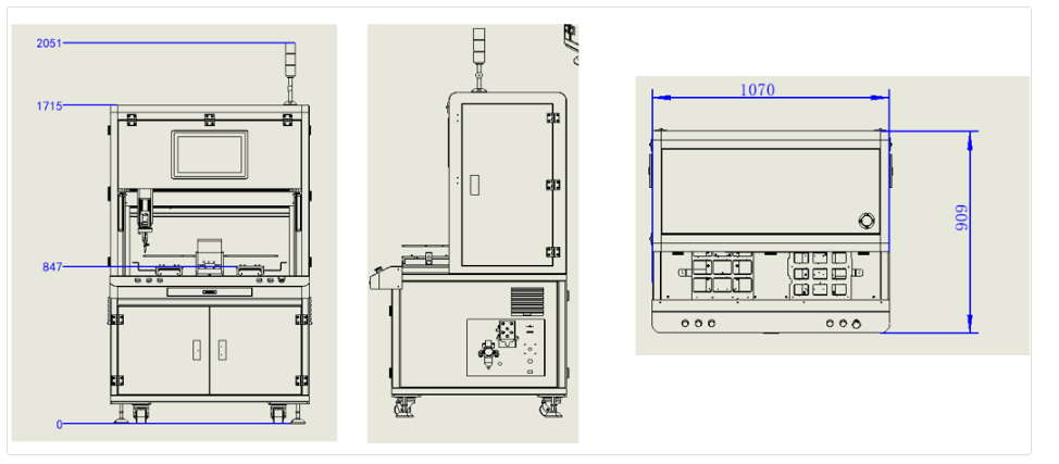 PC Intelligent Grounding Automatic Screw Fastening Equipment - Front View