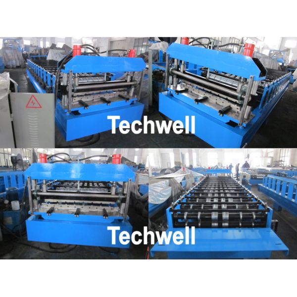 Roof Wall Cladding Roll Forming Machine With High Grade 45# Forge Steel