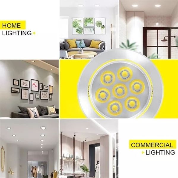 High Power Recessed Ceiling Downlight No Flicker 240v Ceiling Spotlights