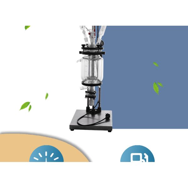 S212 2l Laboratory Double Layer Jacketed Glass Reactor