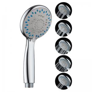 ABS TPR Shower Spray Head , 0.3MPA Chrome Plated Hanging Shower Head