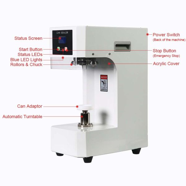 Customized Plastic Case Model Canning Non-Rotating Can Sealing Machine Fully Automatic