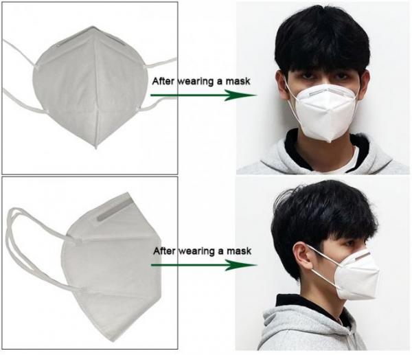 Meltblown KN95 Folding Half Face 4 Ply Mask For Self  5 Years Expiry Date