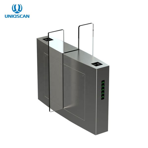 Anti-Tailing With LED Indicator Automatic Access Control Double Motor Sliding Turnstile Barrier Gate