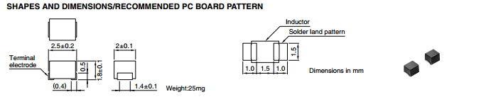 NLCV32T-100K-PF Integrated Circuit Chip Inductors for Decoupling Circuits