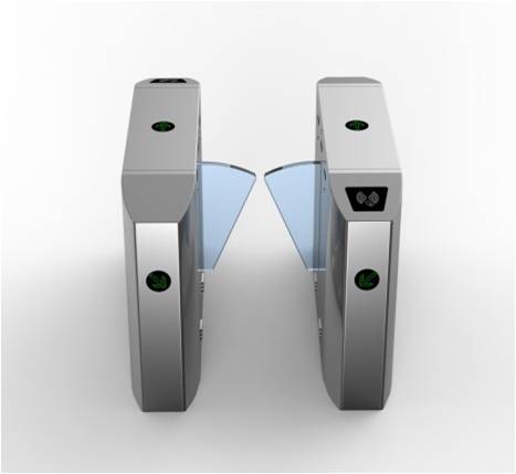 Glass Arm Waist Height Turnstiles