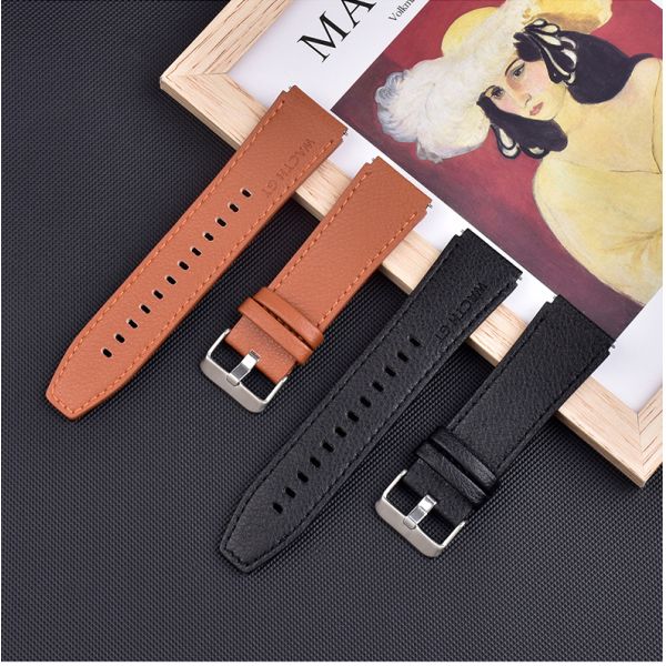 22mm Luxury Leather Watch Strap