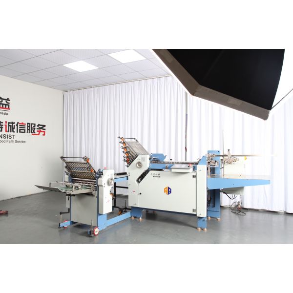 Manual Paper Folding Machine With Cross Fold Brochure Folder For Printing Use