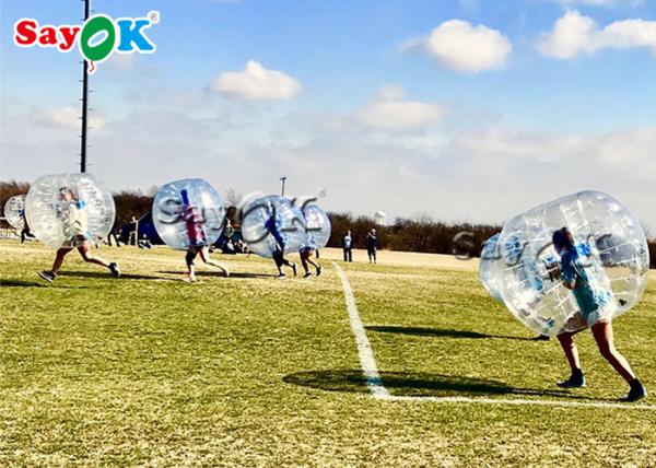 Buy Inflatable Kids Game Transparent Inflatable Sports Games Human Size Bubble Soccer Bumper Ball at wholesale prices