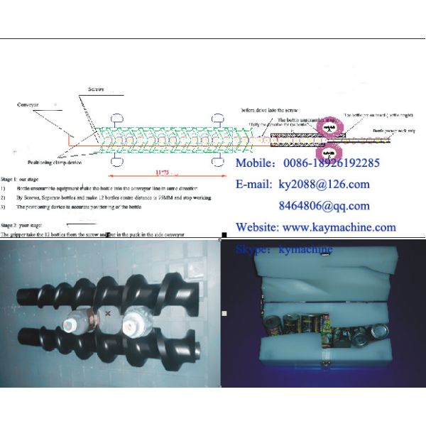 MC Nylon screw rod made by CNC Bottle cap turning device CAM Guide Variable pitch screws vial outlet screws