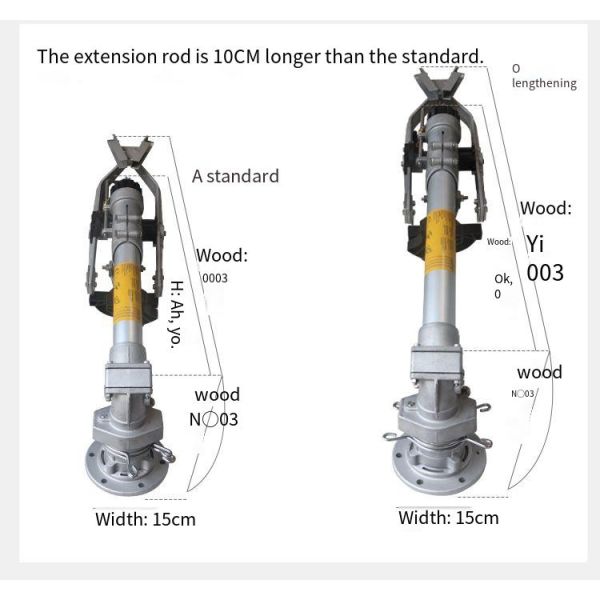 Variable Flow Controls 50 Vertical Rocker Arm Coal Yard Dust Removal Large Spray Gun for Agricultural Irrigation