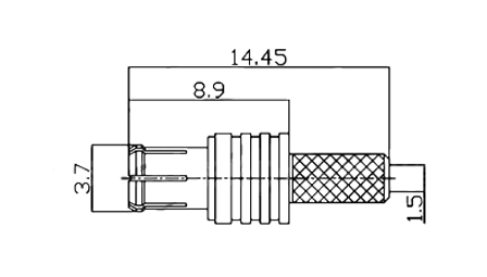 MCX Connector RF Coaxial Connector DC-6GHz Gold-plated Brass with Push-in Coupling Structure for Quick Installation