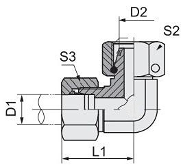 Thread Type External Thread Hydraulic Fittings for Your Requirement 2c9