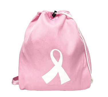 Eco-Friendly Pink Drawstring Bag: Dual Straps & Secure Closure