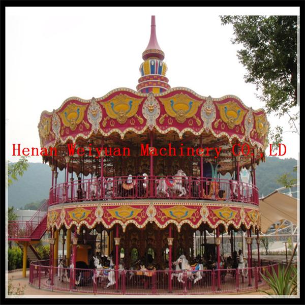 double deck carousel two floor merry go round for sale