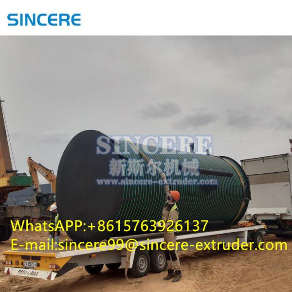 DN300 Horizontal PPH PE PVC Manufacturing Machine For Plastic Pipe