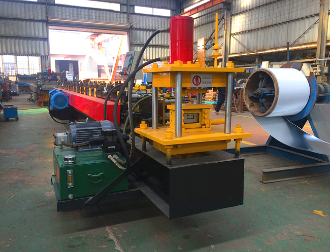 Reliable C Section Roll Forming Machine , Bridge Sheet Cable Tray Punching Machine