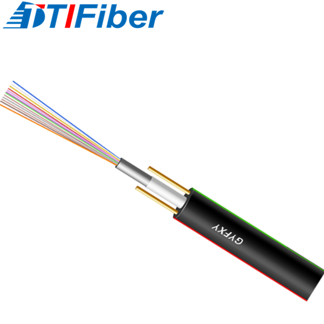 12 Core Strength Member FRP GYFXY G652D Fiber Cable