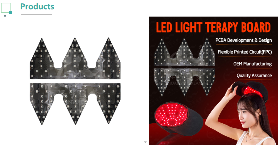 Composite double-sided aluminum substrate design Constant Current Flexible PCBA Infrared Red Light for Therapy Belt Heated Massage Waist Belt