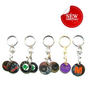 Quality Metal Trolley Coin Keychain With clients