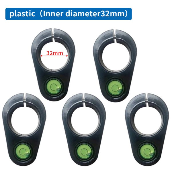 Pole Bubble Vial Holder 5 PCS Set for Diameter Pole Compatible with Total Station GPS RTK GNSS