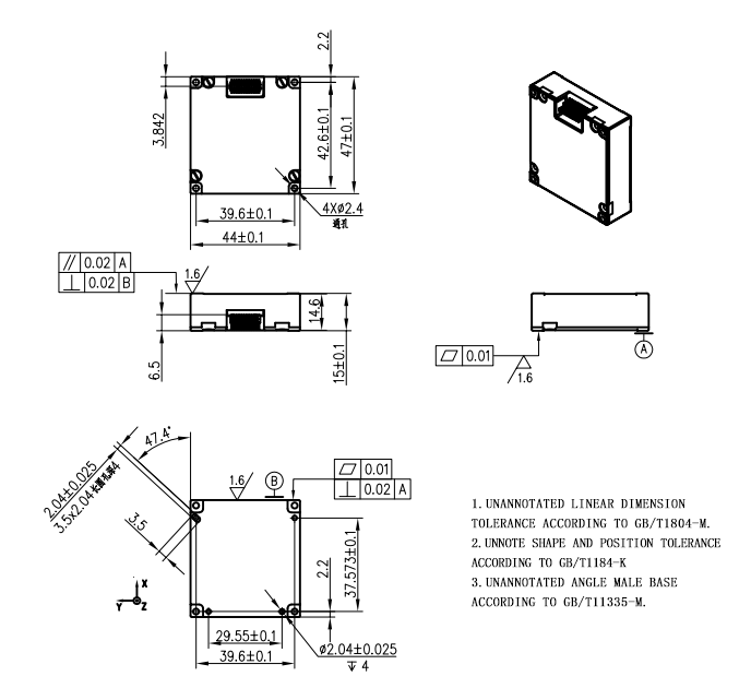 Industrial Grade 10-Axis IMU with 3-Axis Accelerometer Gyroscope Magnetometer Barometer