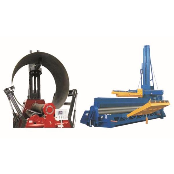 Hydraulic 4 Roller Hydraulic Plate Rolling Machine With Top And Side Support
