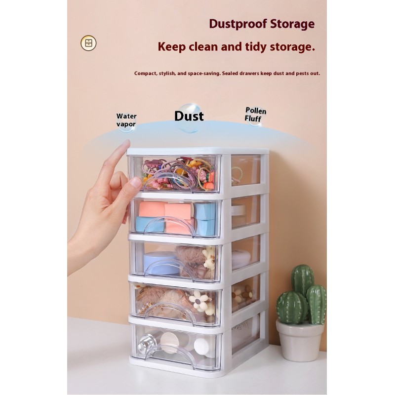 Multi-layer Plastic Desktop Storage Drawers Rectangle Office Organization Jewelry Cosmetics Storage Jewelry Storage Box