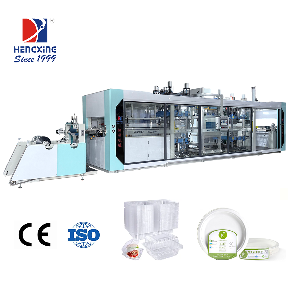 China Energy Efficient Plastic Thermoforming Machine For Burger Box & Patty Sleeves Plastic Tray on sale