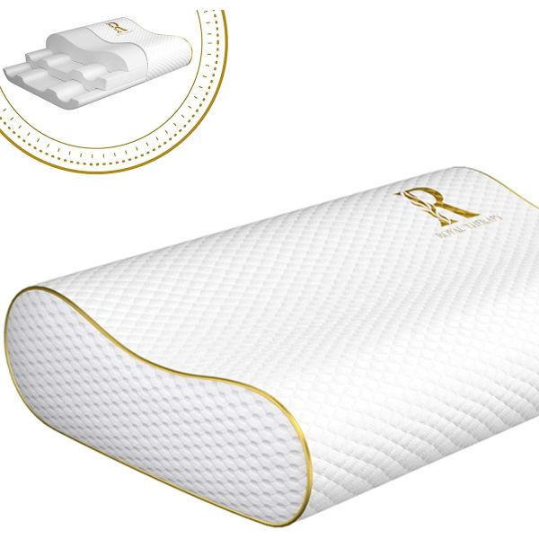 Adjustable Queen Memory Foam Pillow for All Sleeping Positions 100% Polyester Material