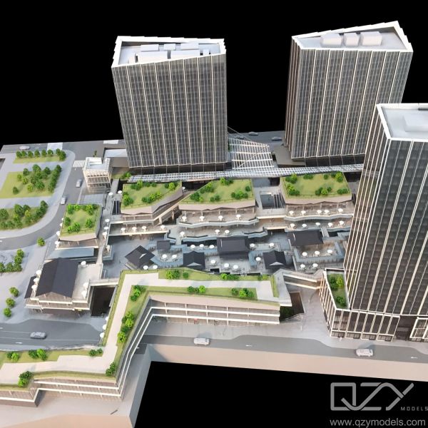 1/300 Suzhou Huamao Tower Model Miniature Architectural Models