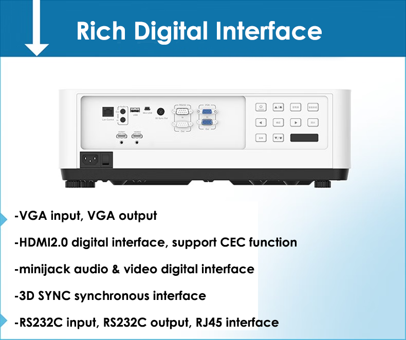 5500 Lumen DLP Laser Projector 4K 3D