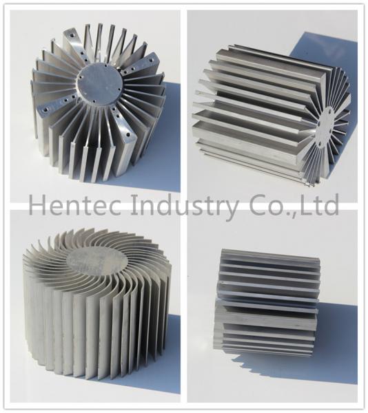 6063 T5 Aluminum Heatsink Extrusion Profiles, Polished Surface