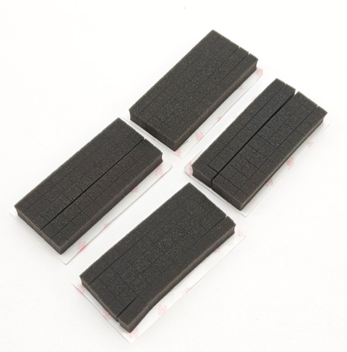 Flame retardant buffer foam material close-up