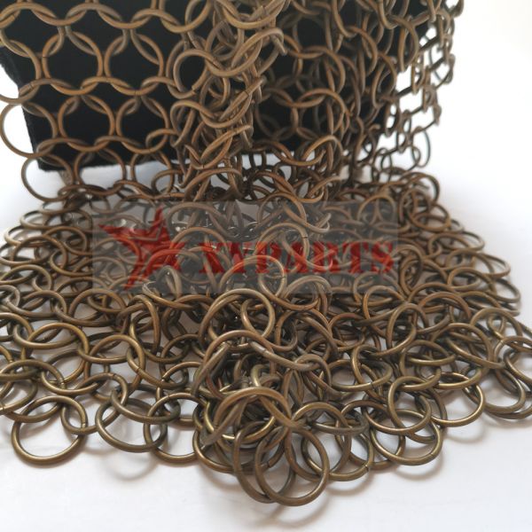 Chrome Plate Ring Mesh Curtain In Chainmail