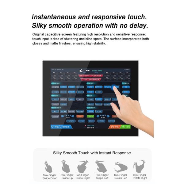IP65 21.5 Inch Vandal-Proof Rugged Windows Control Capacitive Touchscreens Panel Mount Industrial PC All in One