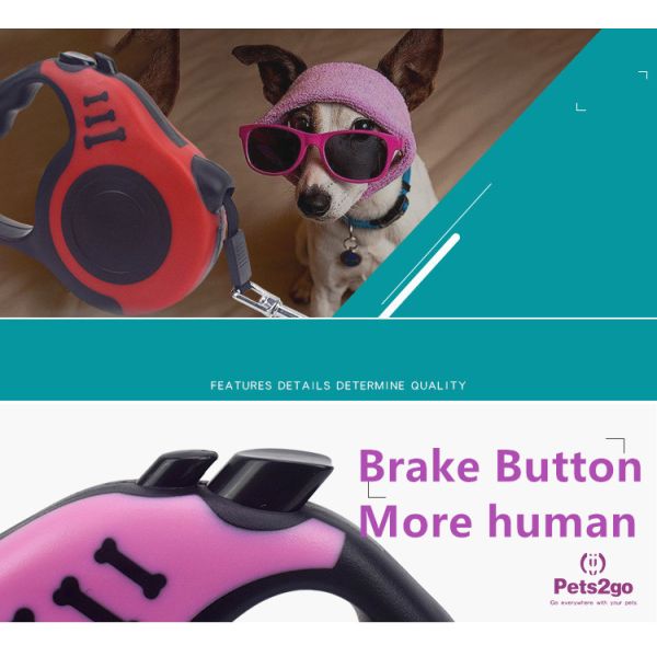 M Size 16ft 200g Super Strong Retractable Dog Leash