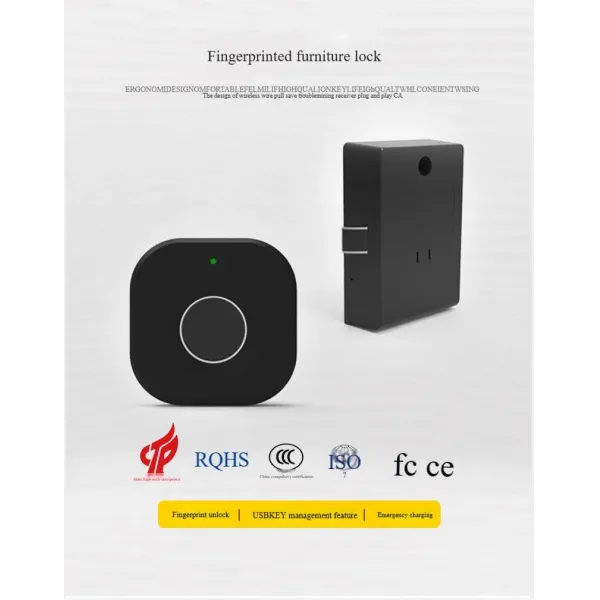 Fingerprint Drawer Lock Desk Wardrobe Lock