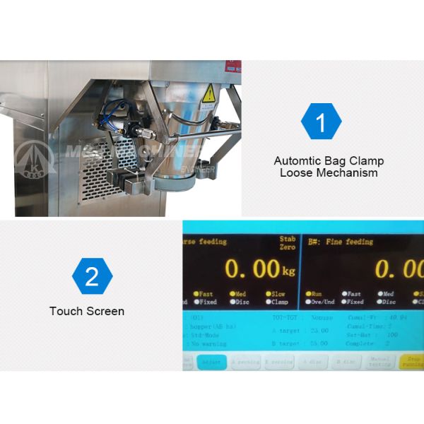 Mettler weighing scale and bagging controller for 2000kg corn flour packaging machine
