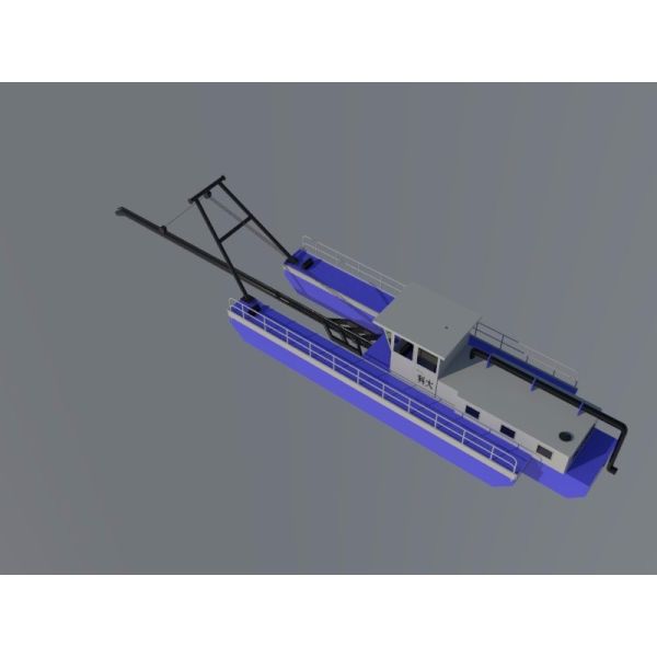 River Cutter Suction Dredger 20m Dredging Depth 10inch Draught