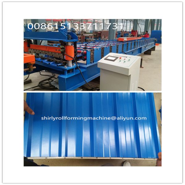 High Speed 10-15m/Min Corrugated Metal Plate Roll Forming Machine Low Noise