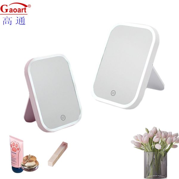 Adjustable LED Lighted Makeup Mirror for Compact and Convenient Home Vanity