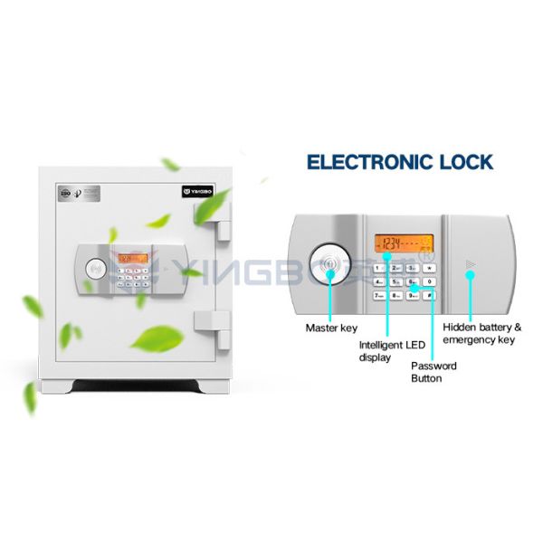 2 Hour Fireproof Anti Theft Fireproof Safe Box For Security Fire Test Certified