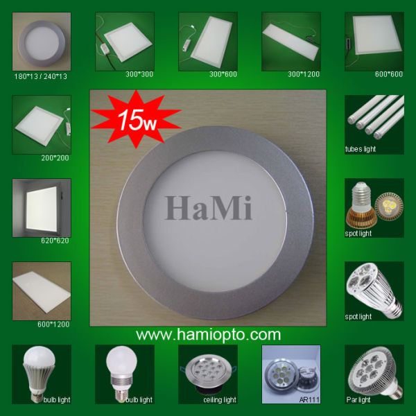 CE Panel Light!! 15W Super Slim/Thin High Brightness LED Round Panel Light