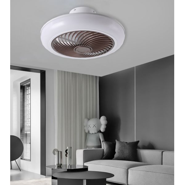 Flush Folding Ceiling Fan With Light Modern Bladeless Ceiling Fan