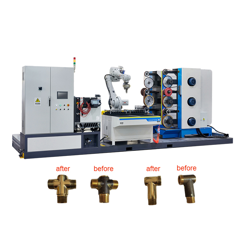 Continuous Operation Automated Grinding Machine Robotic Grinding Cell For Angle Valve