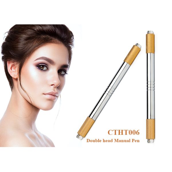 Professional Double Head Manual Tattoo Pen for Microblading Tools