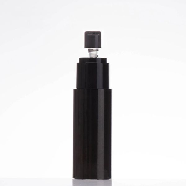 OEM PET Black Airless Lotion Pump Bottle 15ml 30ml 80ml