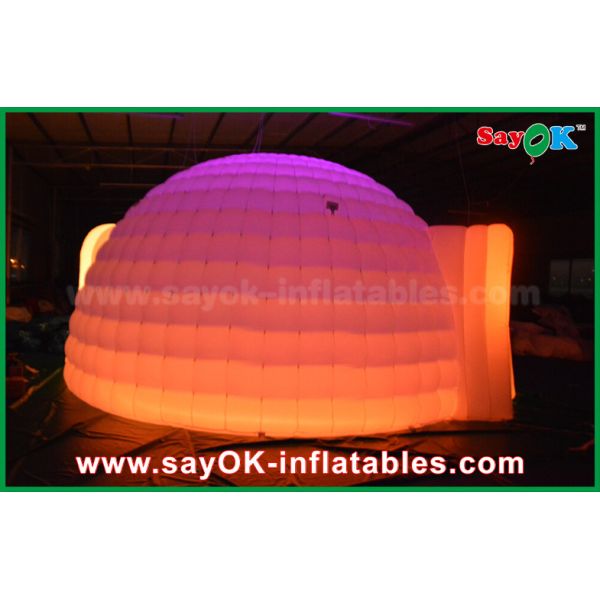 Inflatable Tent Dome Igloo Color Changed Lighting Round Inflatable Dome Tent With Oxfor Cloth Material