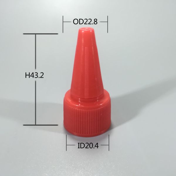 20/410 Plastic Nozzle Cap , Non Spill Squeeze Bottle Lids